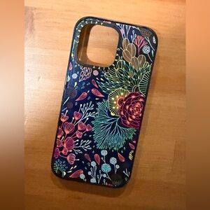Casetify Botanical Burst Phone Case - Black and Multicolor